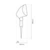 Lampa Solarna wbijana w podłoże Joker 4000K IP44 Eko-Light Milagro EKO0600