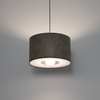 Lampa wisząca abażur z tkaniny 40cm w kolorze jedwabistego grafitu 1xE27 LAGO S Nowodvorski 11673
