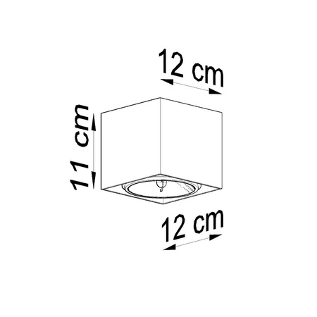 Lampa sufitowa, oprawa BLAKE GU10 Sollux Lighting SL0698 SL0699 SL0700 - kolor do wyboru