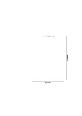 Złota lampa wisząca liniowa 120cm ESERO Zuma Line LED 4000K MS903-GD