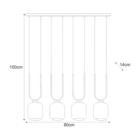 Lampa wisząca K-5582 z serii CONI Kaja Lighting