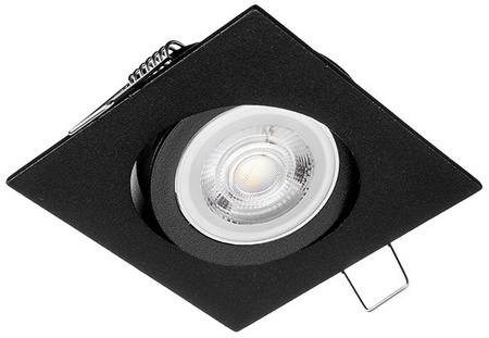 Oczko sufitowe kwadratowe ruchome IP20 Black EKZ329