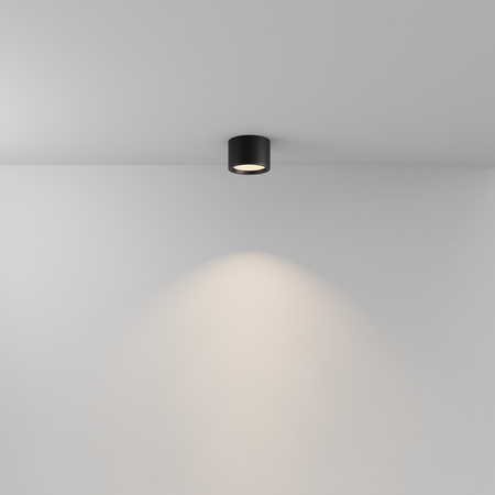 Czarna oprawa sufitowa do łazienki o średnicy 10,5cm IP44 LED 3000K Hydra C090CL-10W3K-B Maytoni