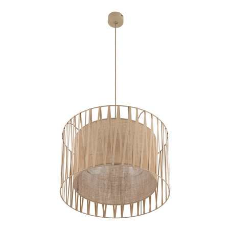 Lampa wisząca z juty o średnicy 50cm HARMONY SABIA JUTA 3XE27 Tk Lighting 11461