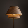 Lampa podłogowa w kolorze sabia KALUM WOOD + Juta średnica 45cm 1xE27 Tk Lighting 16225