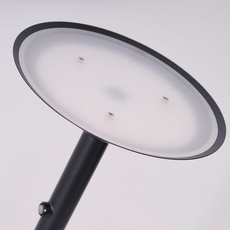 Czarna lampa podłogowa TROST FLOOR DIMM SWITCH BK Azzardo AZ7297