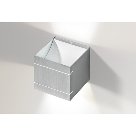 Kinkiet aluminiowa kostka VENUS ALU 1xG9 Azzardo AZ0893
