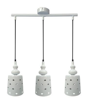 HAMP LAMPA WISZĄCA 3X60W E27 BIAŁY Candellux 33-51943