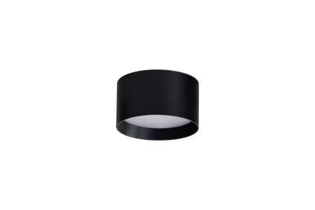Niska czarna tuba natynkowa o średnicy 11,5cm AXIS 12W CCT SWITCH BK+BK Azzardo AZ7027