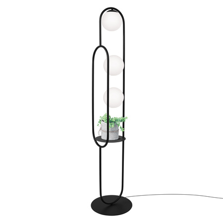 Lampa podłogowa z półką FINESTRA Kaja K-4963