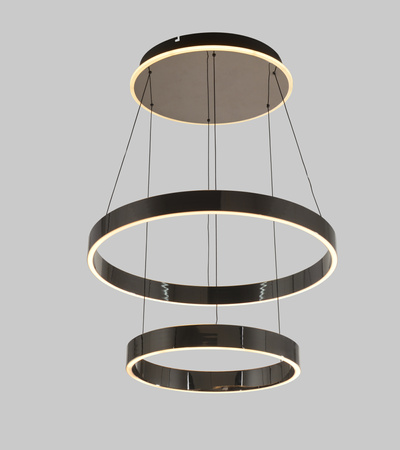 Lampa wisząca podwójna MARLING czarny chrom Aviano Lighting 6072-305