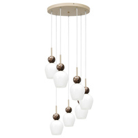 Lampa wisząca siedmiozwisowa na kole Carrara 7xE14 Milagro MLP2811