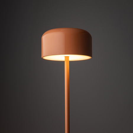 Prosta lampa podłogowa w kolorze łososiowym NOA SALMON LED Tk Lighting 19008