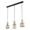 Lampa wisząca potrójna koniakowe ryflowane klosze SOPHIA COGNAC 3xE14 Tk Lighting 11042