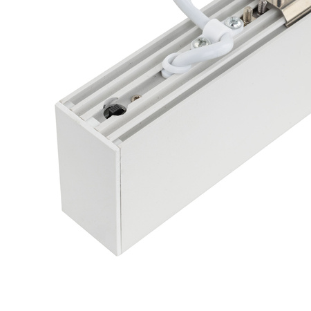 Biała podłużna lampa wisząca liniowa 120cm wybór barwy światła LUXE WHITE CCT Tk Lighting 18174