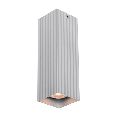 Ryflowana oprawa sufitowa natynkowa aluminium 17cm  1xGU10 Tecno Italux CLN-37492-M-ALU