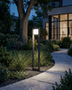 Ciemnoszara lampa ogrodowa LED z ramą 80 cm K-8265 z serii MILANO GREY