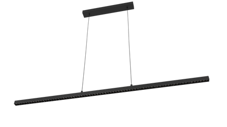 Lampa wisząca LOTHAR 115 3000K BK AZZARDO AZ6098 - czarna listwa LED nad stół lub wyspę