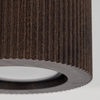 Ryflowana brązowa tuba sufitowa EVE CORTE WOOD ORZECH 1xGU10 Tk Lighting 11778