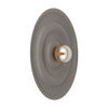 Metalowy płaski okragły kinkiet o średnicy 60cm ozdoba ściany ONDA NEW BROWN L 1XG9 Tk Lighting 11412