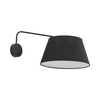 Kinkiet czarny z abażurem o średnicy 26cm FORMO BLACK 1XE27 Tk Lighting 11343
