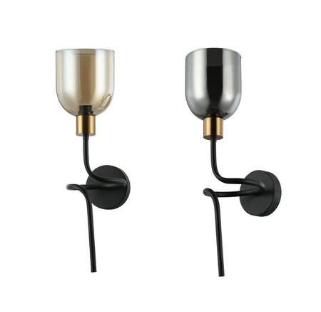 Kinkiet pojedynczy SERVIO Italux WL-66892-1A-BK-SG