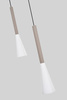 Lampa wisząca siódemka prosta Trompto kaszmirowa Aviano Lighting 7050-724
