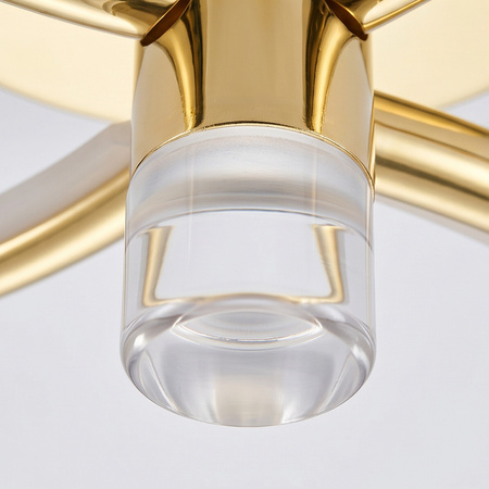 Lampa wisząca Azina 3 złote pierścienie LED Light Prestige LP-4852/3P GD