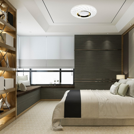 Lampa sufitowa plafon TOKYO GOLD 48W 50cm LED Milagro ML8125 sterowana pilotem