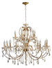 Lampa wisząca AURORA złoto XVI Candellux 30-99801