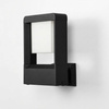 Prostokątny, czarny kinkiet ogrodowy LED IP54 MILANO Kaja Lighting K-8266