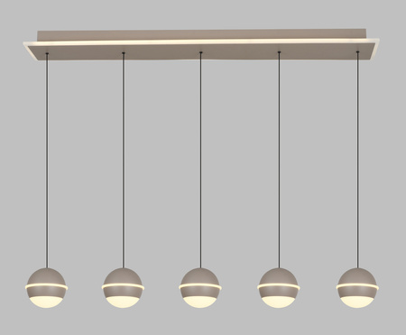 Lampa wisząca piątka prosta Biarritz kaszmirowa Aviano Lighting 7047-613
