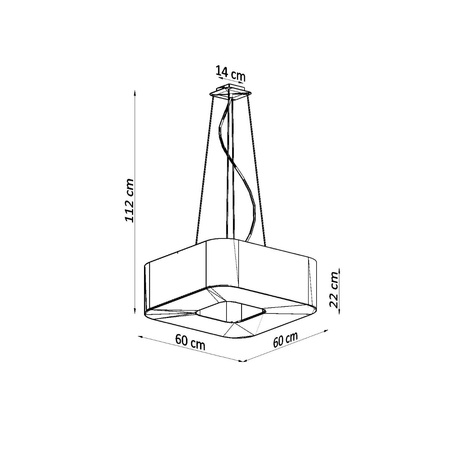 Lampa wisząca URANO 60 Sollux Lighting  2BM SL.0783 SL.0784 - kolor do wyboru