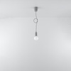 Lampa wisząca DIEGO 1 szara Sollux SL.0575