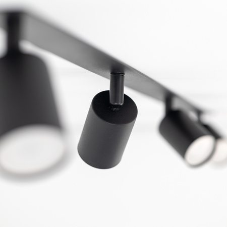 NEX BLACK 4XGU10 LAMPA SUFITOWA PODTYNKOWA TK Lighting 10801