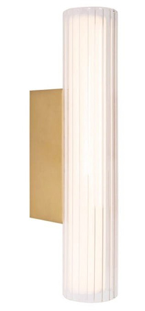 Kinkiet złoty łazienkowy - szklana tuba LED 3000K IP44 Maxlight W0364 Fayette