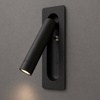 Czarny ruchomy kinkiet podtynkowy Inn 3W LED 3000K Milagro ML2584