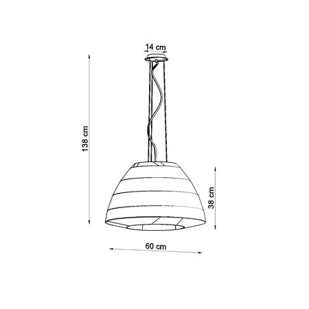 Żyrandol BELLA 60 czarny Sollux SL.0734