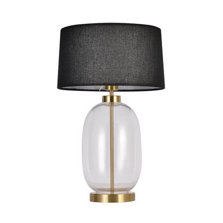 Lampa stołowa Amur czarno - transparentna 1xE27 Light Prestige LP-919/1T transparent