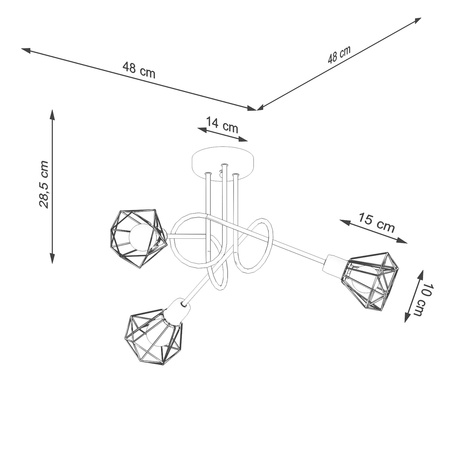 Lampa sufitowa ARTEMIS Sollux SL.1109