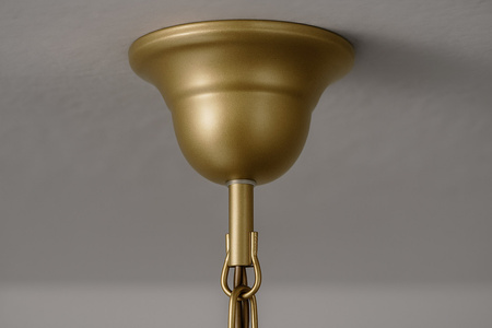 Złota lampa wisząca - świecznik w stylu glamour BARTEZ Kaja Lighting  KZ-3990