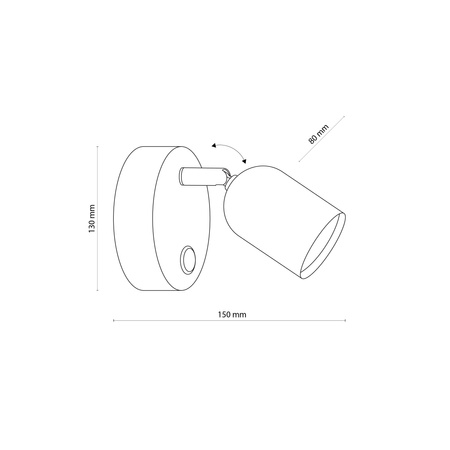 TOP WHITE KINKIET 1 PŁ TK Lighting 4411