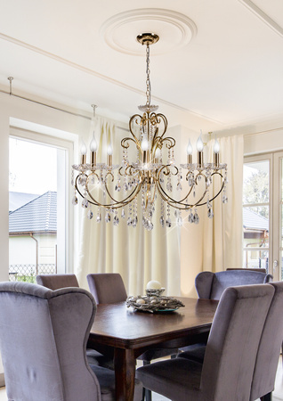 Lampa wisząca AURORA złoto VIII Candellux 38-98644