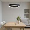 Czarna lampa wisząca z funkcją CCT Union 40W LED 3000-4000-6000K Milagro ML1866