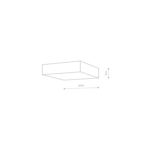 Plafon, lampa sufitowa LID SQUARE LED 25W Nowodvorski 10425