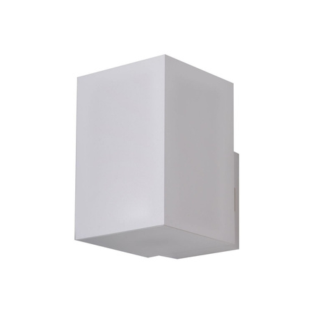 Jednokierunkowa bryła kinkiet ścienny elewacyjny ROLAND SQ WALL IP65 WH AZZARDO AZ5230