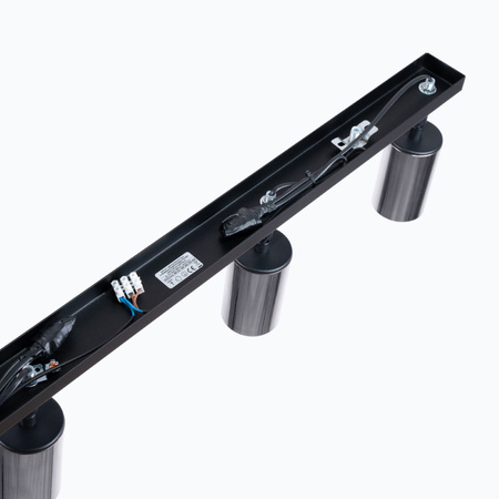 Plafon WINX 4L czarny/chrom Sollux SL.1371