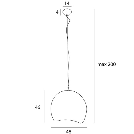 MAXLIGHT P0533 LAMPA WISZĄCA PIERRE 48CM