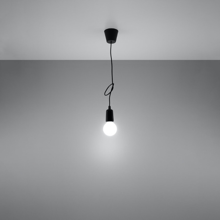 Lampa wisząca DIEGO 1 czarna Sollux SL.0572