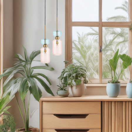 Lampa wisząca MOLLY PINK 1xE14 Milagro ML1822